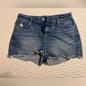 Loft distressed denim shorts